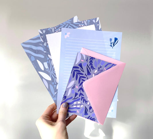 'Midnight Blooms' Snail Mail Set