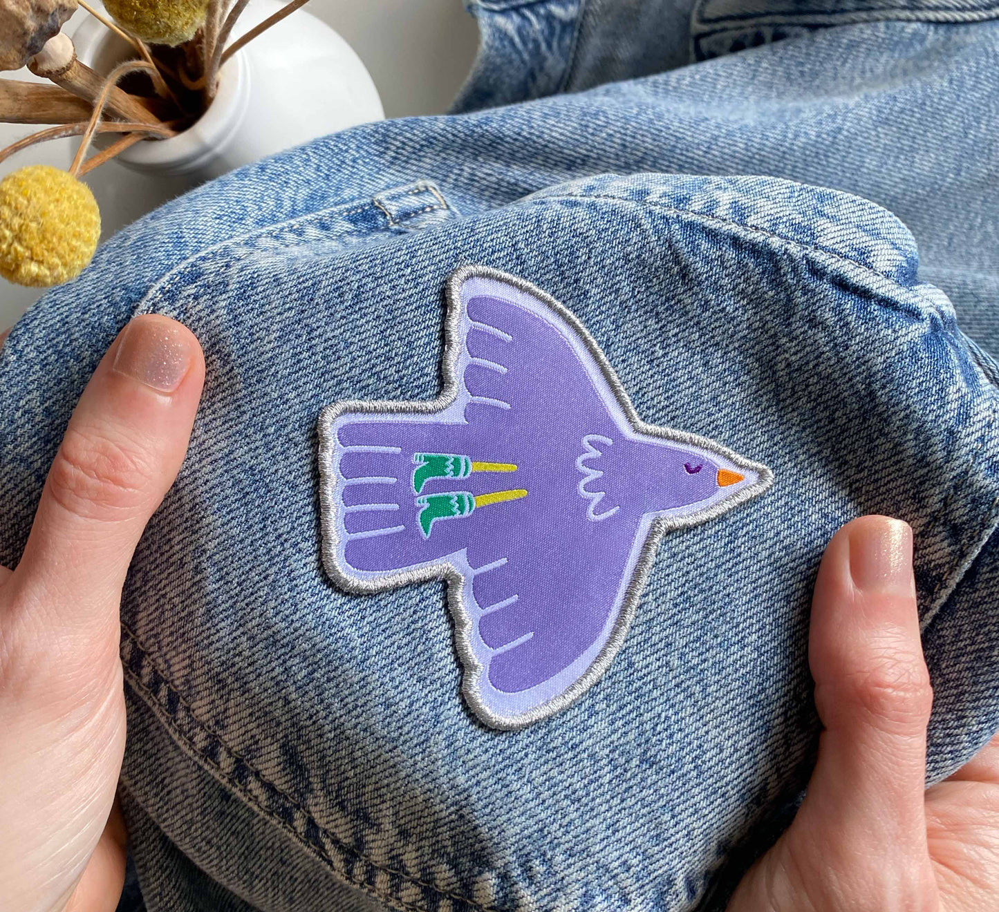 'Birdy Boots' Patch zum Aufbügeln