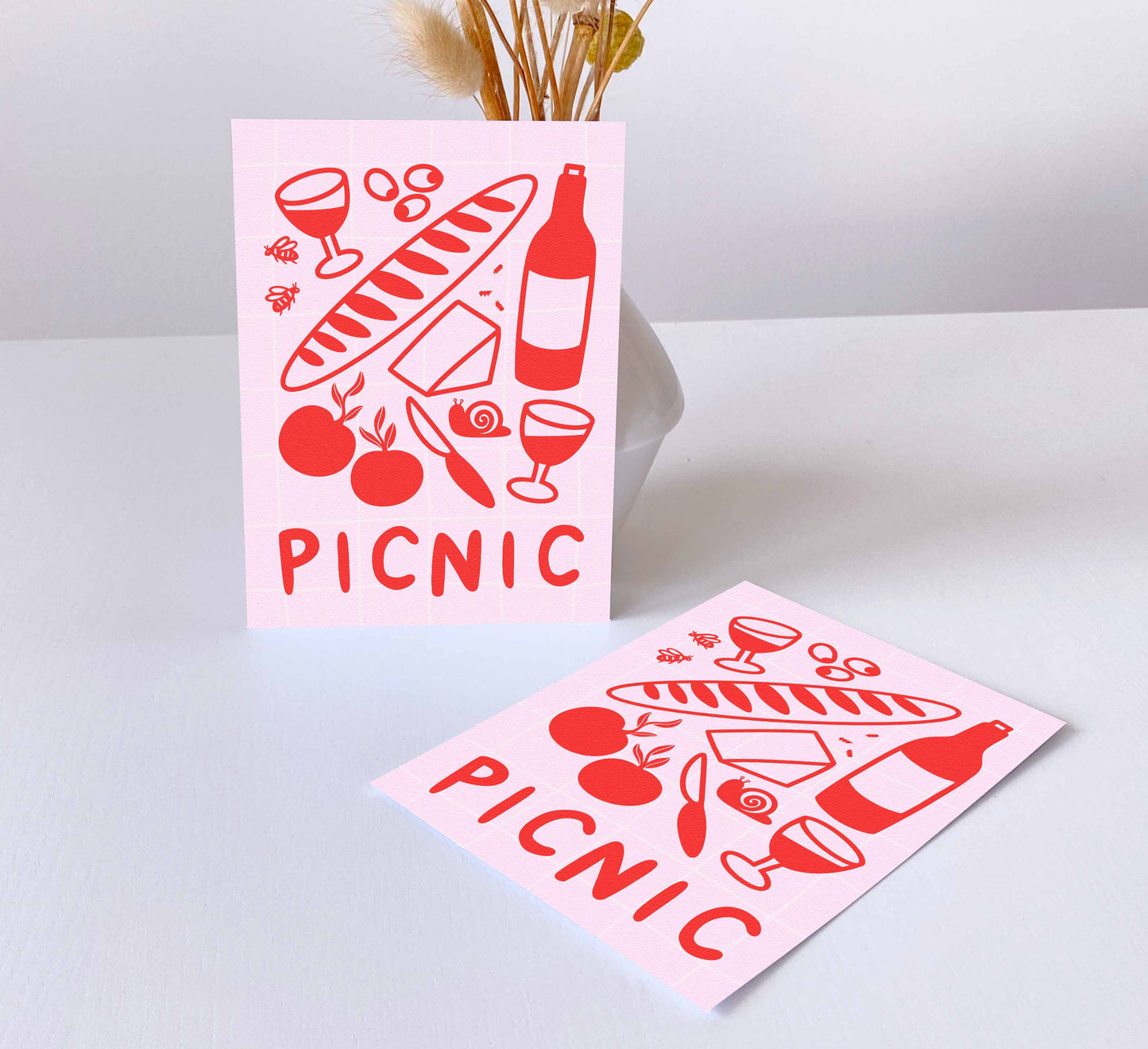 'Picnic with friends' Greeting Card