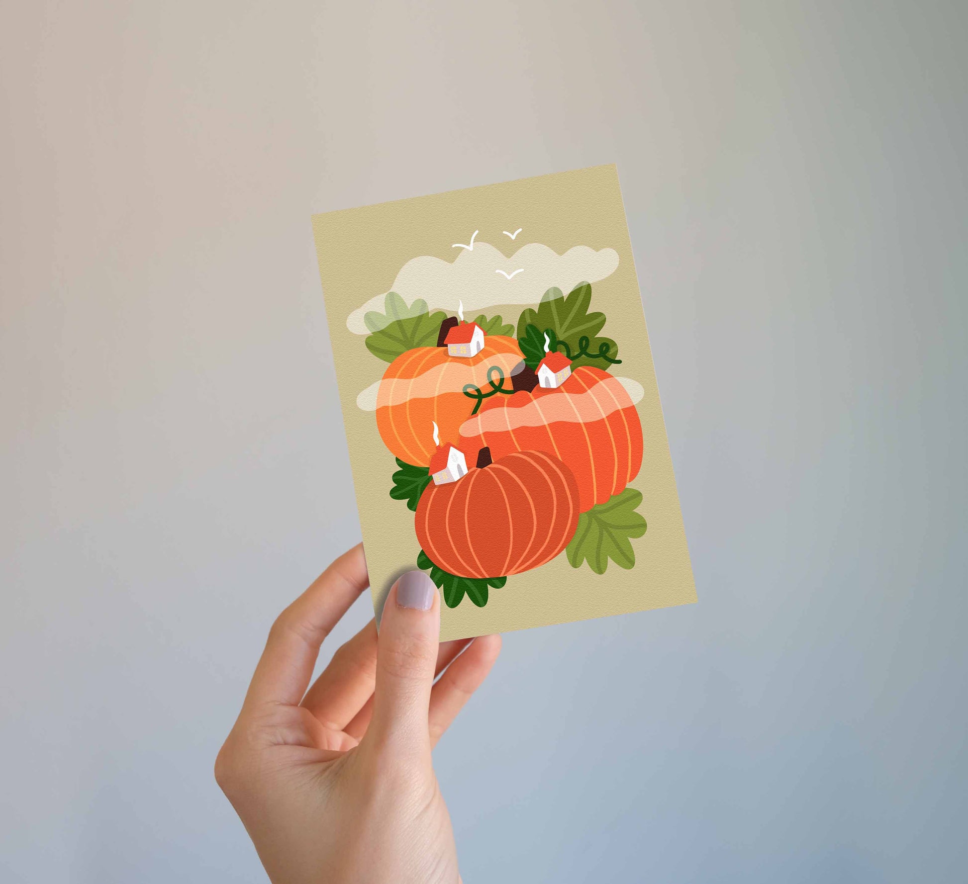 Cosy and colourful mixed set of 6 postcards. Perfect for welcoming Autumn! Gemütliches und bunt gemischtes Set aus 6 Postkarten. Perfekt, um den Herbst zu begrüßen! Sustainably made to order. support nature conservation through European Rewilding projects!