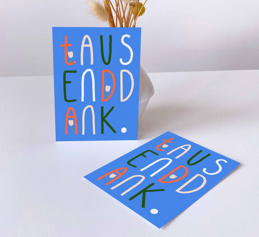 'Tausend Dank' Greeting Card