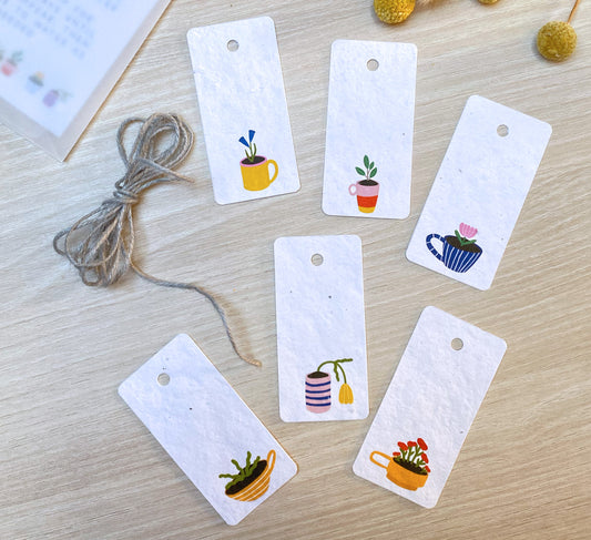 'Teacup Garden' Plantable Gift Tags