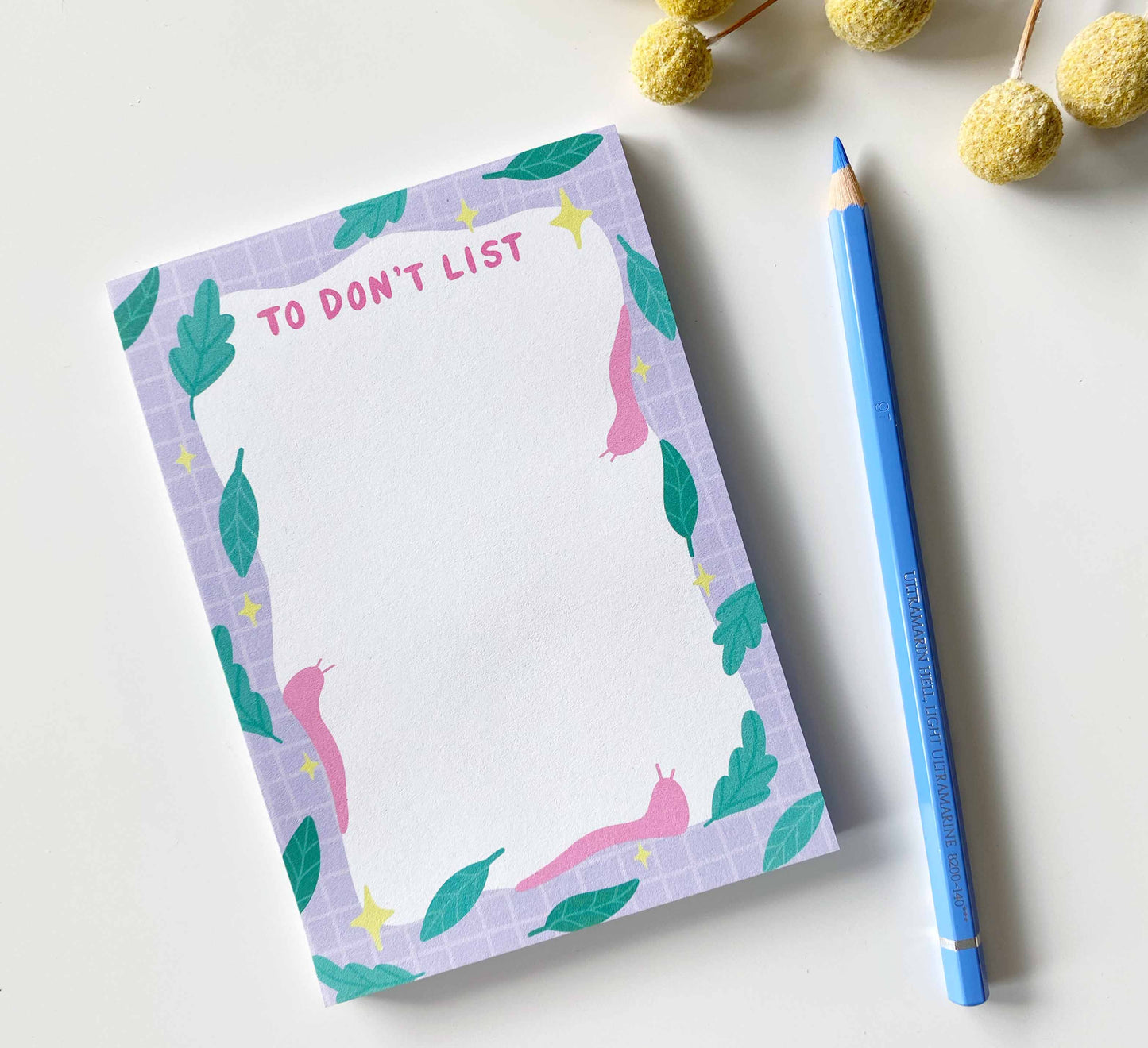 'To Don't List' Recycled A6 Notepad