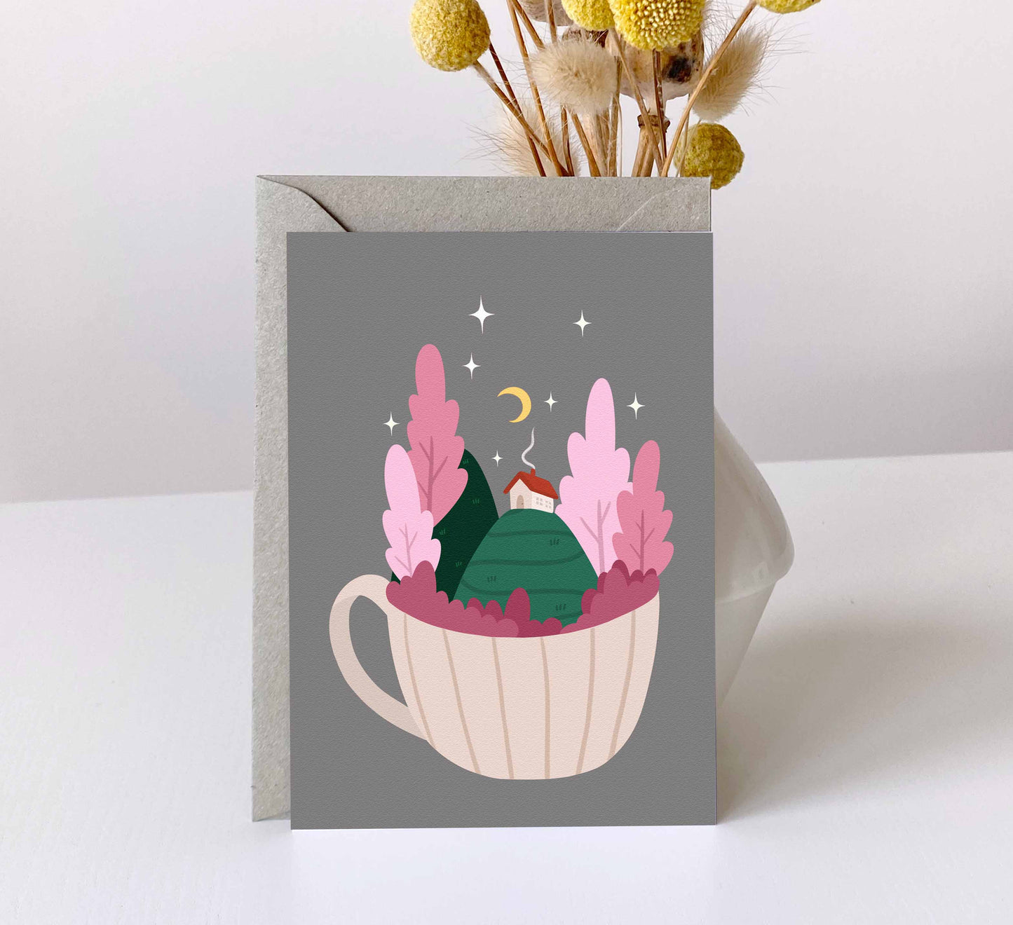 'Twinkly Teacup' Greeting Card