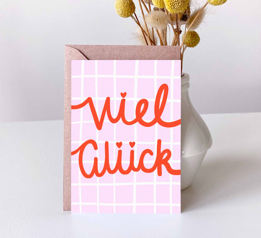 'Viel Glück' Postcard
