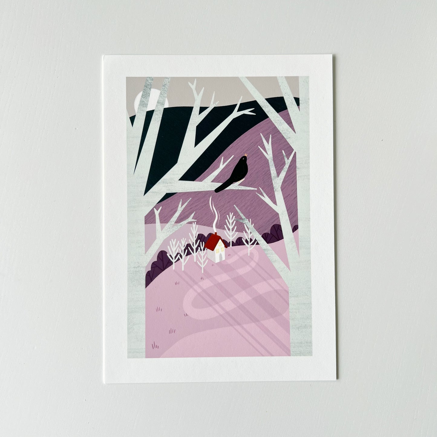 Einmaliger Druck einer Winterszene! Hochwertige, von einer unabhängigen Künstlerin gestaltete Wandkunst und Drucke für dein Zuhause, perfekt, um ein wenig Natur in jeden Wohnraum zu bringen! One-off print of a winter scene!High-quality, independently designed wall-art and prints for your home, perfect for bringing a little nature into any living space! Low-waste sale