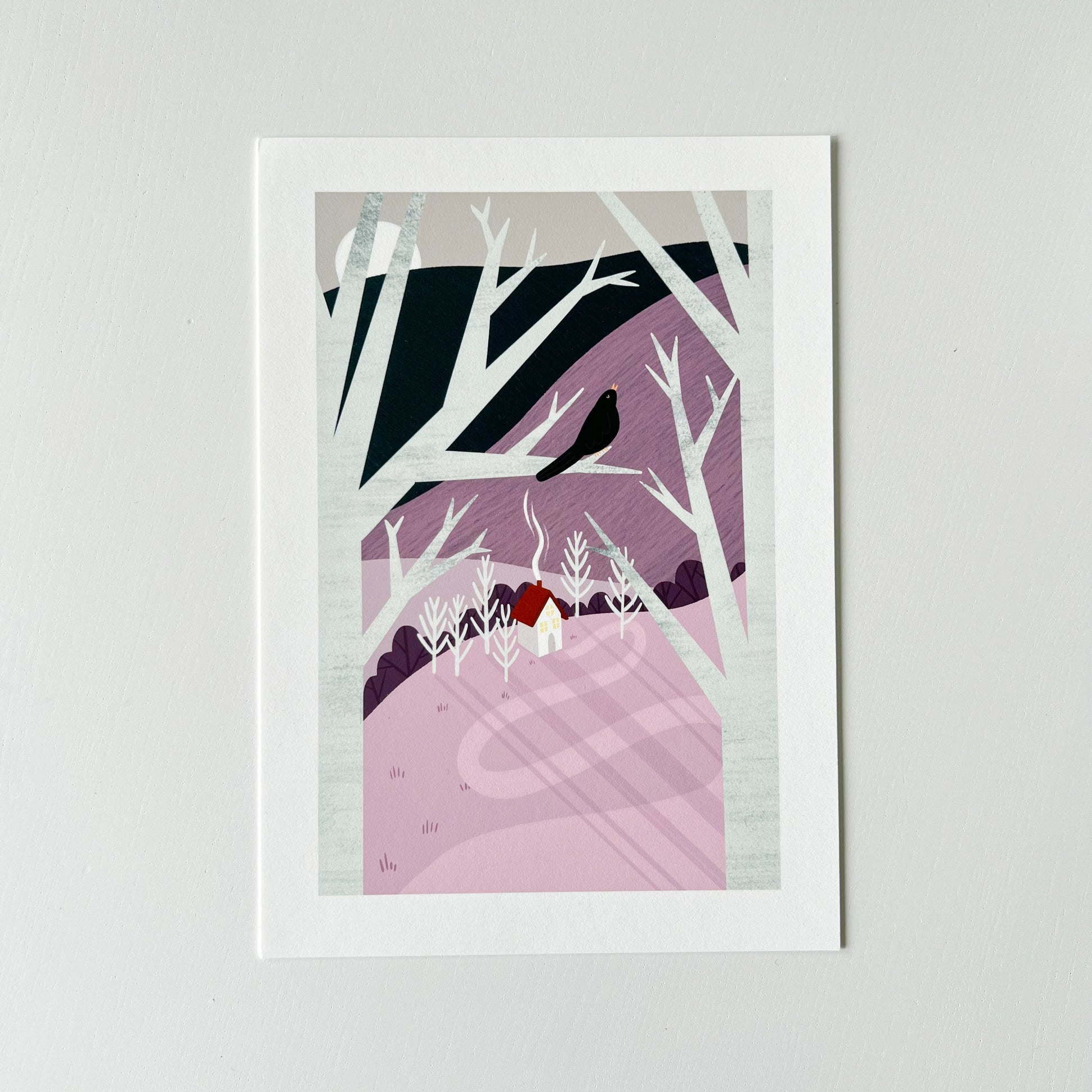 Einmaliger Druck einer Winterszene! Hochwertige, von einer unabhängigen Künstlerin gestaltete Wandkunst und Drucke für dein Zuhause, perfekt, um ein wenig Natur in jeden Wohnraum zu bringen! One-off print of a winter scene!High-quality, independently designed wall-art and prints for your home, perfect for bringing a little nature into any living space! Low-waste sale